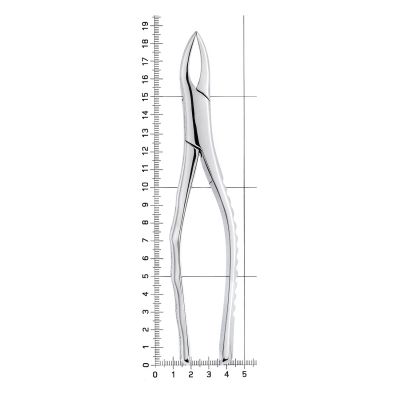 Щипцы для удаления зубов верхнего и нижнего корневого фрагмента, 12-69* HLW Dental (Германия)