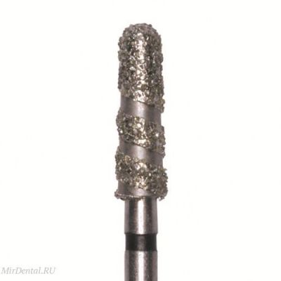 Бор алмазный 850 021 FG, черный, 5 шт. Форма: конус с закругленным концом