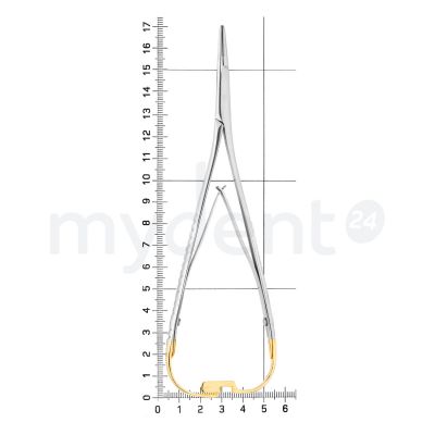 Иглодержатель хирургический Mini-Head Lichtenberg TC, 17 см, 20-22A* HLW Dental (Германия)