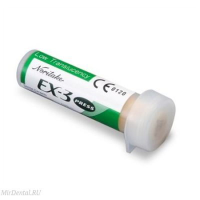 EX-3 Press Ingot Low Translucency заготовки для прессования по 2 грамма, 5 шт. Noritake Kuraray (Япония)