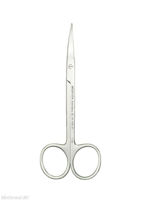 Ножницы изогнутые по плоскости Iris 11см Medenta-Instruments (Пакистан)  04-145-11-P