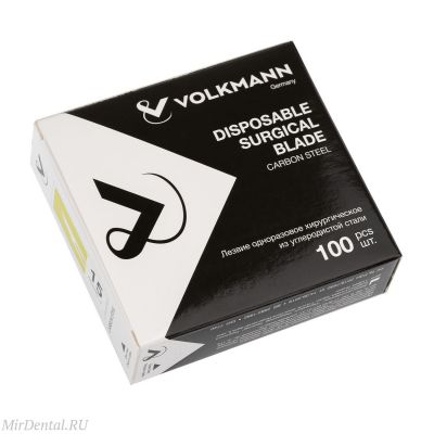 Лезвие одноразовое хирургическое, из углеродистой стали №15 Volkmann MedizinTechnik GmbH