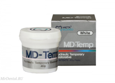 Материал пломбировочный временный MD-Temp, цвет белый,  (1б.х40гр) Meta Biomed (Ю. Корея)  
