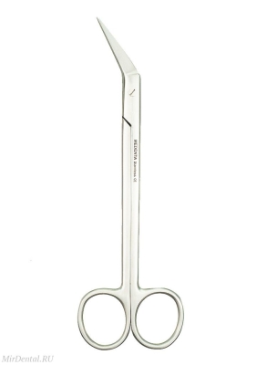 Ножницы изогнутые Locklin 16 см (зазубренные) Medenta-Instruments (Пакистан)  131-224-P