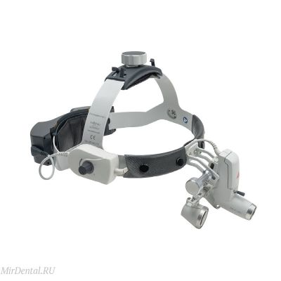 Лупа налобная бинокулярная Heine HR 2.5x340 + HEINE ML4 LED комплектация Unplugged