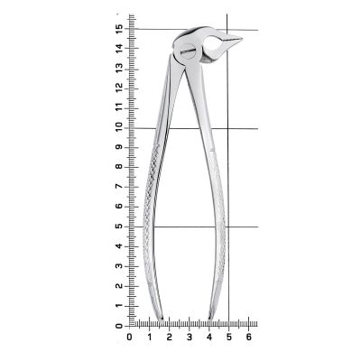 Щипцы для удаления зубов нижние, корневые, 11-136* HLW Dental (Германия)