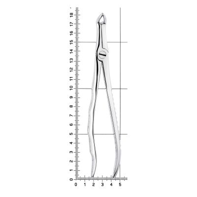 Щипцы для удаления зубов нижние корневые, 12-45* HLW Dental (Германия)