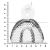 Ложка слепочная верхняя, M, 33-18* HLW Dental (Германия)