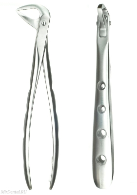Щипцы для экстракции корней нижней челюсти 110-169-74N-HL Medenta-Instruments (Пакистан)  110-169-74N-HL