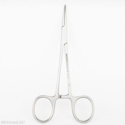 Зажим кровоостанавливающий изогнутый Halstead Mosquito, москит, 12.5см Medenta-Instruments Co (Пакистан)