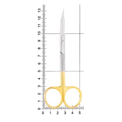 Ножницы хирургические изогнутые Goldmann-Fox TC,12,5см, 19-6TC* HLW Dental (Германия)