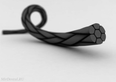 Шовный материал Шелк NA 5/0 плетеный RR 16 mm 1/2 75 cm (12 шт) чёрная нить   SK5RR1612-12-75