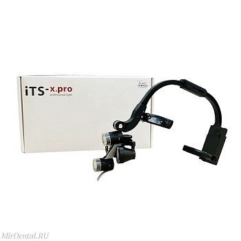 ITS-RUS-SET-M Комплект налобного осветителя с бинокулярными лупами 3,5x ITS-x Pro (Китай-Россия)  