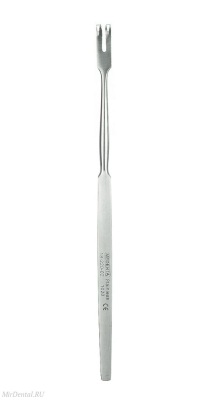 Ретрактор с двумя заостренными зубцами Medenta-Instruments (Пакистан)  18-220-02