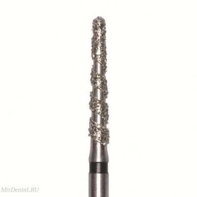 Бор алмазный 852 018 FG, черный, 5 шт. Форма: конус с закругленным концом