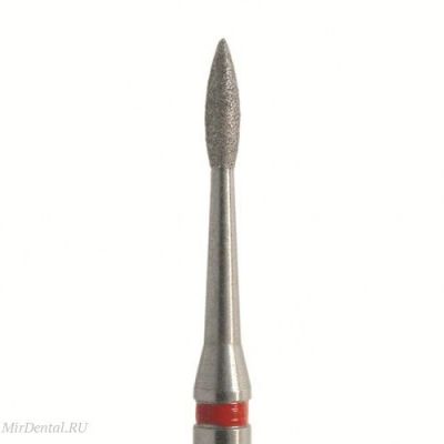 Бор алмазный 830L 014 RA L, красный, 5 шт.