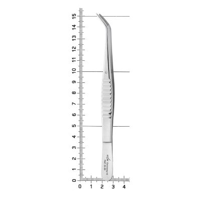 Пинцет College, 15см, усиленные ручки, 22-26* HLW Dental (Германия)