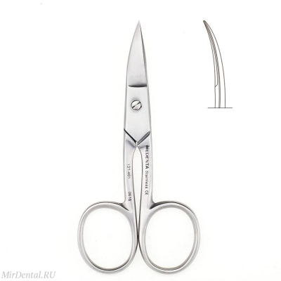 Ножницы изогнутые Nail 10 см Medenta-Instruments (Пакистан)  131-401