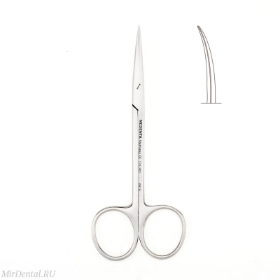 Ножницы изогнутые по плоскости Metzenbaum 11,5 см Medenta-Instruments (Пакистан)  131-301-P