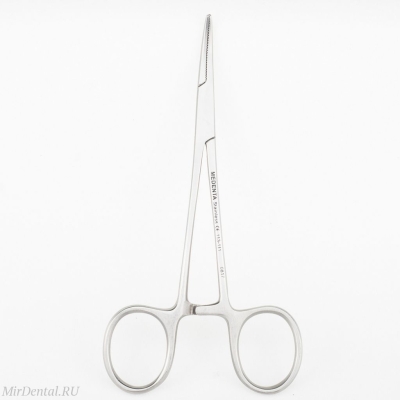 Зажим кровоостанавливающий изогнутый Halstead Mosquito, москит, 12.5см Medenta-Instruments (Пакистан)  113-111-P