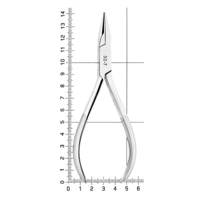Щипцы ортодонтические для жесткой проволоки Госли с плоским носиком, 32-7* HLW Dental (Германия)