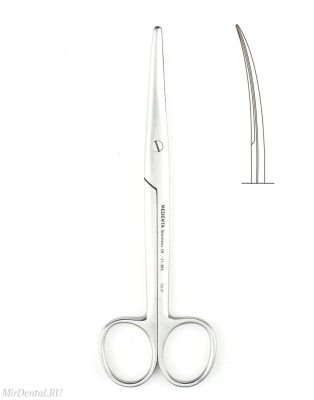 Ножницы изогнутые Mayo-Stille 15 см Medenta-Instruments (Пакистан)  131-365