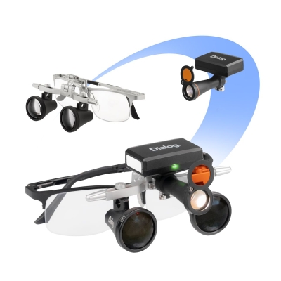 Бинокулярные лупы Dialog с беспроводным осветителем Dialog (Eighteeth) Китай  3455
