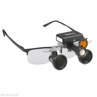 Бинокулярные лупы Dialog с беспроводным осветителем Dialog (Eighteeth) Китай  3455