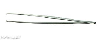 Пинцет хирургический Gillies, 1х2 зубый, 16см