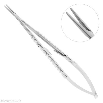 Иглодержатель хирургический прямой Micro-Nadelhalter , 18 см, 40-95D* HLW Dental (Германия)