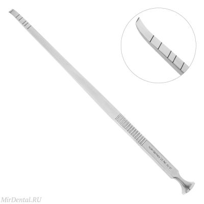 Долото хирургическое изогнутое, рабочая часть 4мм, 17,5 мм, 40-31* HLW Dental (Германия)