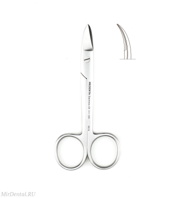 Ножницы изогнутые Beebee 10 см Medenta-Instruments (Пакистан)  131-269
