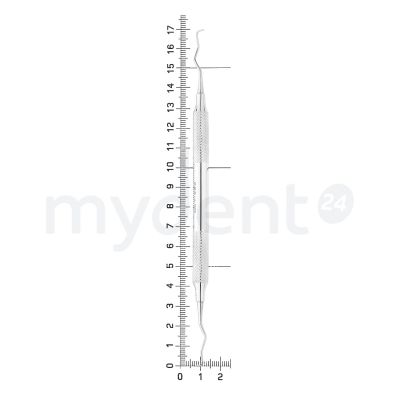 Кюрета парадонтологическая Gracey, форма 15/16, диаметр ручки 8 мм, 26-43* HLW Dental (Германия)