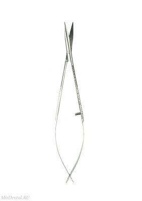 Ножницы микрохирургические изогнутые по плоскости Westcott 11см Medenta-Instruments Co (Пакистан)