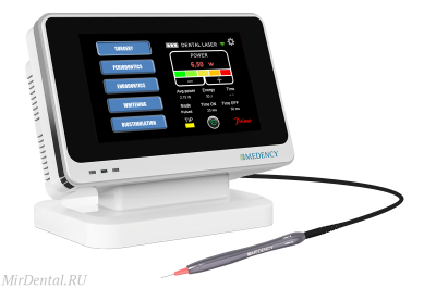 Primo Беспроводной стоматологический диодный лазер с оптическими наконечниками Medency (Италия)  
