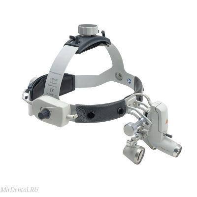 Лупа налобная бинокулярная Heine HR 2.5x340 + HEINE ML4 LED шлем