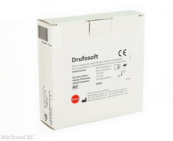 Drufosoft пластины для изготовления спортивных и защитных кап, ортодонтических конструкций, дубликатов демонстрационных моделей