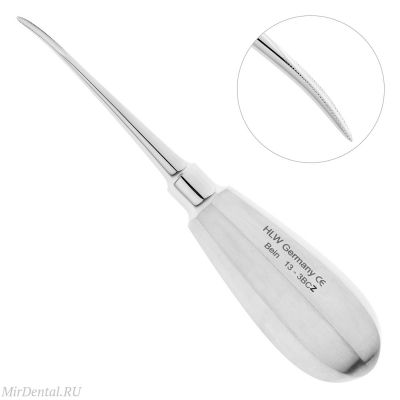 Элеватор Bein, зубчатый, изогнутый, 2 мм, 13-3BCZ* HLW Dental (Германия)