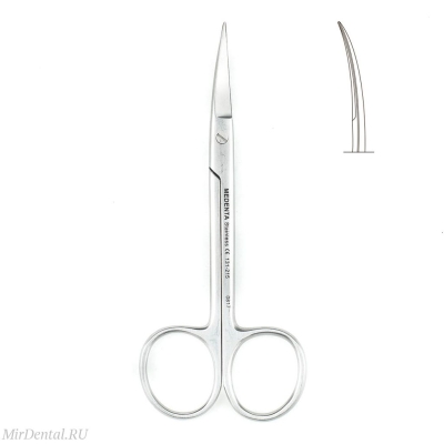 Ножницы изогнутые Wagner 12 см Medenta-Instruments (Пакистан)  131-215-P