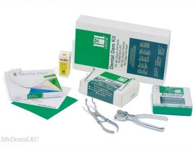 Полный набор коффердама Dental Dam Kit (Кламмеры с крыльями)