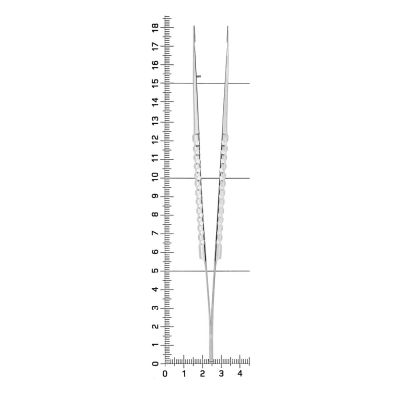 Пинцет хирургический прямой, 40-98* HLW Dental (Германия)